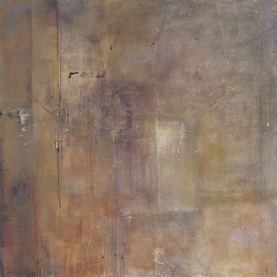 Klagemauer / 100 x 100 cm / Mischtechnik auf Leinen, 2023