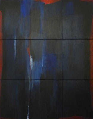 Blauer Seufzer / 210 x 270cm / Acryl auf Textil / 2019