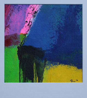 PP 6 / 24 x 24 cm Bildausschnitt / Acryl auf Papier / 2026