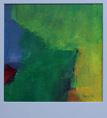 PP 12 / 24 x 24 cm / Bildausschnitt / Acryl auf Papier / 2026