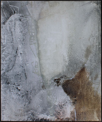 Schneeschmelze / 100 x 120cm / Mischtechnik / 2021 (Privatbesitz)