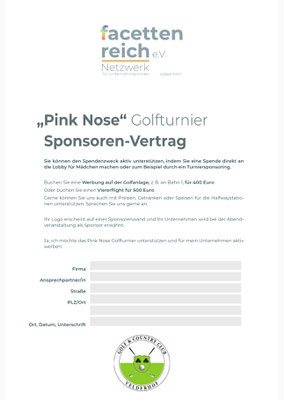 Sponsoren Vertrag