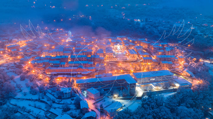 Roquebillière, sous la neige