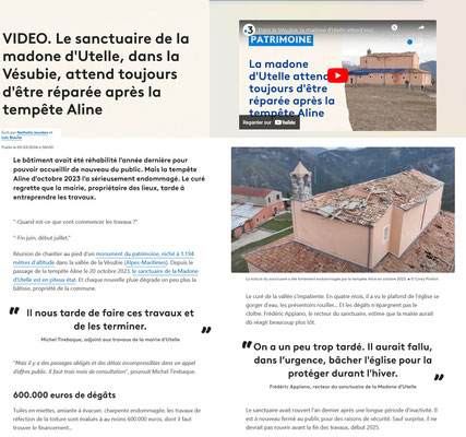 Photos avec le drone pour France 3 Paca - Dégâts de la tempête Aline - mars 2024