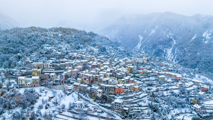 Belvédère, sous la neige