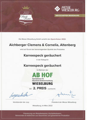 Auszeichnung Wieselburg 2022