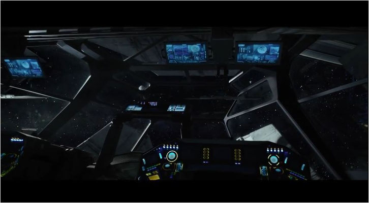 Blick aus dem Cockpit: mit derart atemberaubenden Bildern arbeitet Ridley Scott gerne