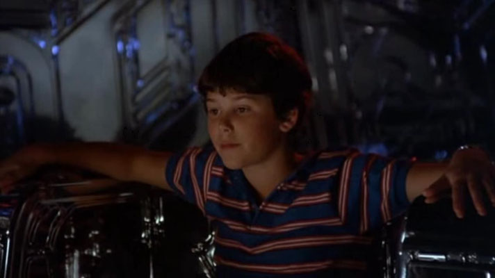 Kinderstar Joey Cramer in seiner vielleicht berühmtesten Rolle als "Navigator". Der Film war so erfolgreich, dass sich bis heute hartnäckig Gerüchte um ein Remake halten