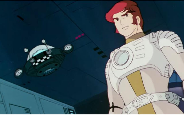 Captain Future mit seinem Ziehvater, das lebende Gehirn Dr. Wright