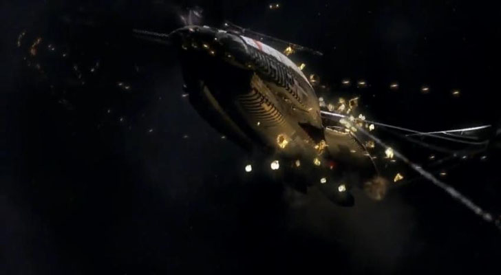 die Galactica wurde von Grund auf neu designed, ist aber nicht weniger majestisch, als das Original