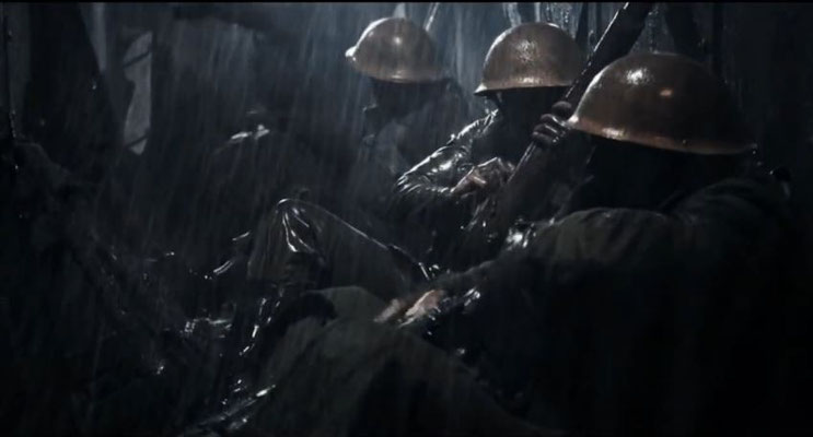 der Beginn wirkt eher, als würde der Film im 1. Weltkrieg spielen, statt in der Zukunft
