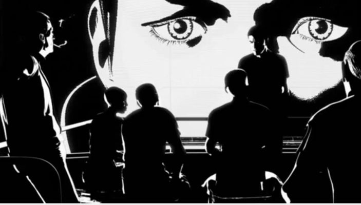 er verwendete comicartige, in schwarz/weiß gehaltene Stil war für mich visuell ein völllig neues Erlebnis, das  zu begeistern wusste