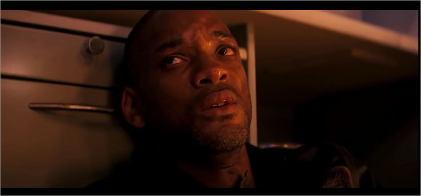 die ersten Zwei Drittel des Films stellen eine von Will Smith brillant vorgetragene Charakterstudie dar, hier trauert Neville, nachdem er seinen durch einen Biss infizierten Schäferhund Sam töten musste
