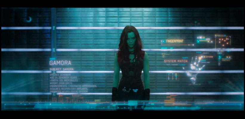 Zoe Saldana wird gerne als gut aussehende, taffe Kämpferin gebucht, in Guardians of the Galaxy ist sie Gamaro, die Assassine