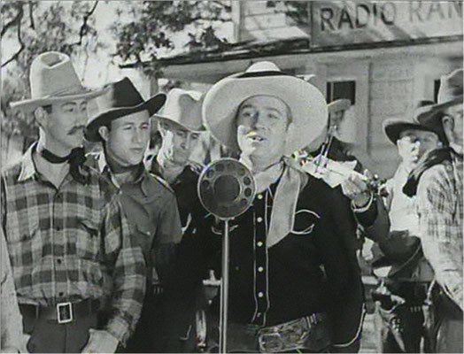 Gene Autry, "The singing Cowboy, spielt die Hauptrolle in diesem ersten SciFi-Western der Filmgeschichte