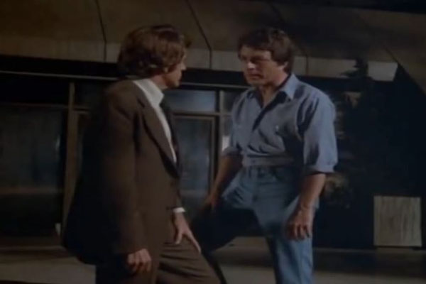 der großartige Bill Bixbie und Jack Colvin im Pilotfilm zu Der unglaubliche Hulk