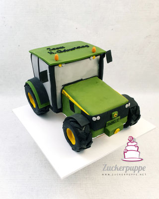 John Deere Traktor zum 11. Geburtstag von Fabio