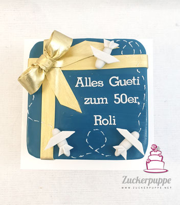 Geschenk - Torte mit Flugzeugen zum 50. Geburtstag von Roli