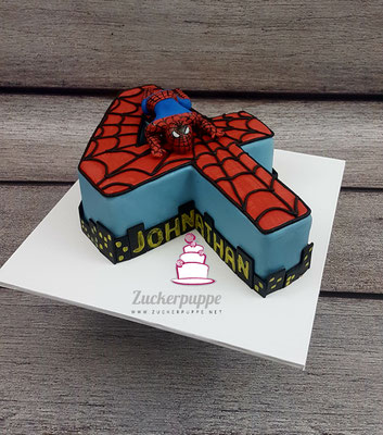 Spidermantorte zum 4. Geburtstag von Johnathan