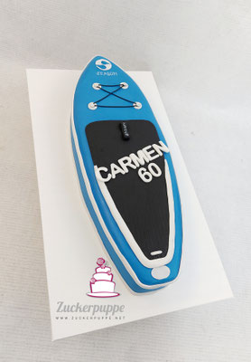 Stand Up Paddle Board zum 60. Geburtstag von Carmen