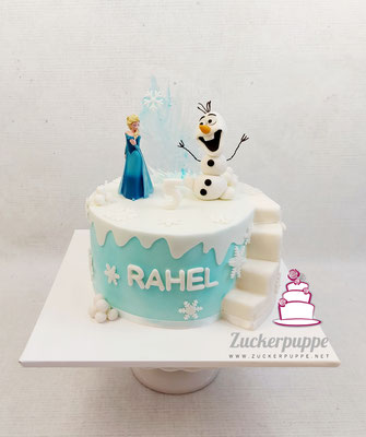 FrozenTorte zum 5. Geburtstag von Rahel