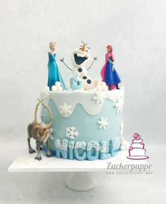 Frozen-Torte zum 6. Geburtstag von Nicole