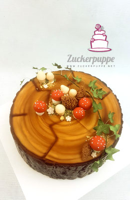 Baumstammtorte für den Grillabend vom Forstteam Haslen