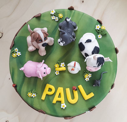 Bauernhoftorte zum 2. Geburtstag von Paul