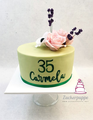 Frühlingsblumen aus Zucker zum 35. Geburtstag von Carmela