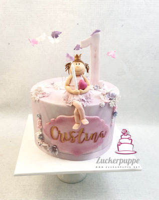 Prinzessin - Torte zum ersten Geburtstag von Cristina