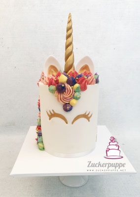 Bunte Einhorntorte zum 18. Geburtstag von Pauline