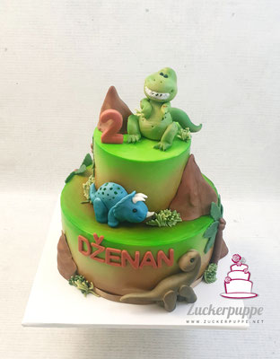 Dinotorte zum zweiten Geburtstag von Dženan