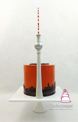 Berliner Fernsehturm mit Skyline zum Geburtstag von Melli