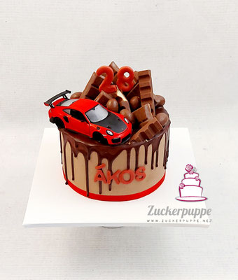 Dripcake mit Porsche GT 3 zum 28. Geburtstag von Àkos