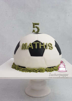 Fussballtorte zum 5. Geburtstag von Mathis