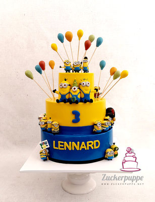 MinionTorte zum 3. Geburtstag von Lennard