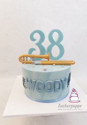 Posaune zum 38. Geburtstag von Woody