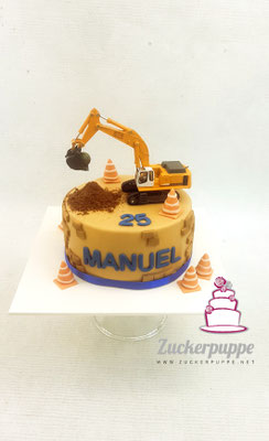 Baggertorte zum 25. Geburtstag von Manuel