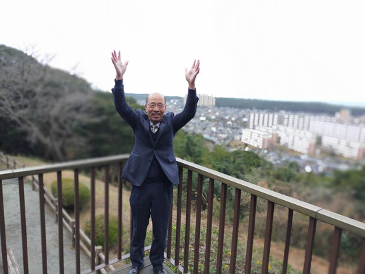 鹿部山展望所より西(玄海灘)方面を望む