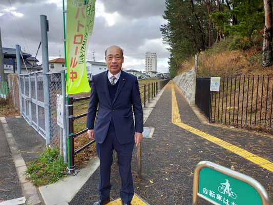 西鉄宮地岳線跡地 遊歩道