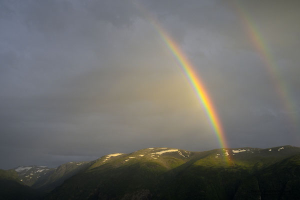 Regenbogen am Stegastein