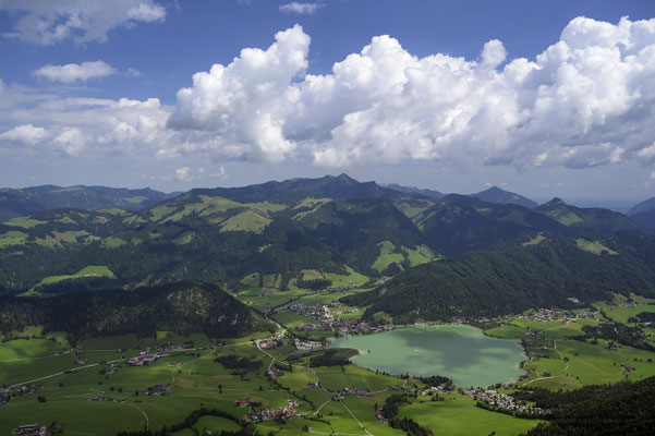 Walchsee vom Gipfel des Heubergs