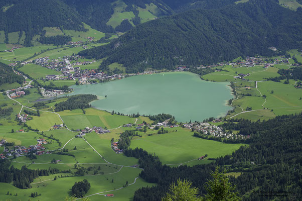 Walchsee vom Gipfel des Heubergs