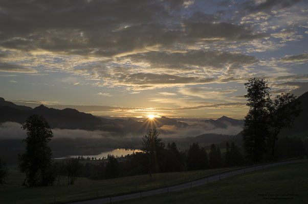 Sonnenaufgang über dem Walchsee
