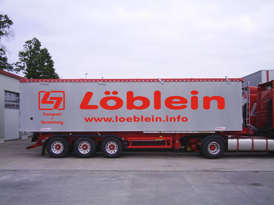 LKW Beschriftung Transporter und Firmenbeschriftung, Teilbeklebung und Vollverklebung Löblein - Blickwerbung aus Crailsheim