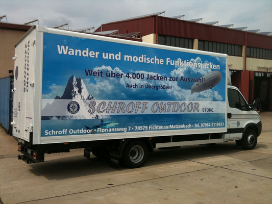 Trailer Werbung, LKW Beschriftung Transporter und Firmenbeschriftung, Anhänger Vollverklebung - Blickwerbung aus Crailsheim
