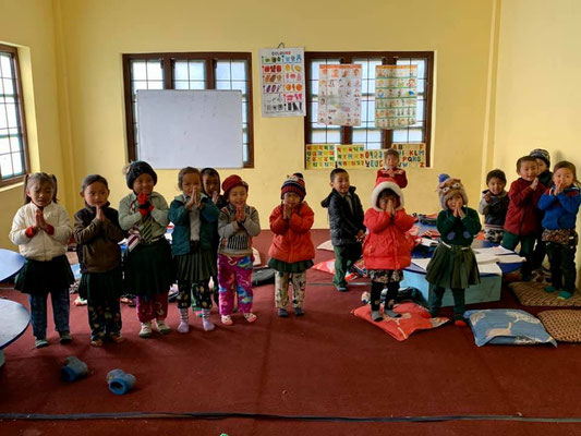 In der Schule in Swaragaun