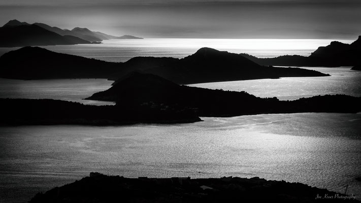 Shadows of Dubrovink in Croatia