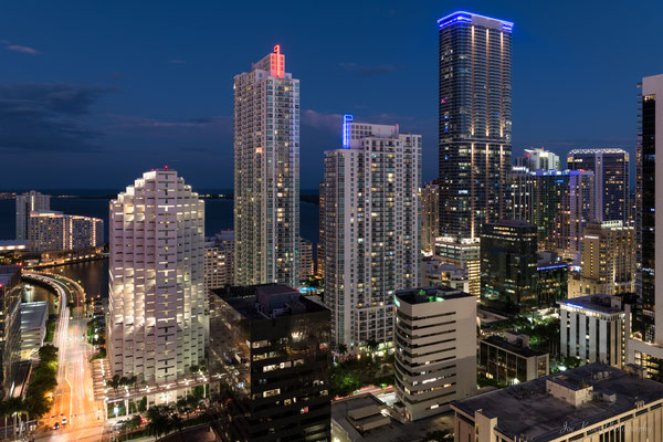 Skyline Miami Nights (Florida) USA