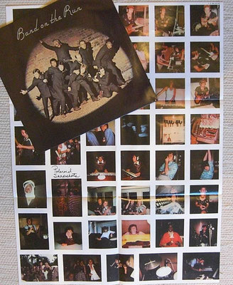 PAUL Mc CARTNEY  & WINGS - BAND ON THE RUN (GER 1973 - EMI ELECTROLA / 1C 064-05 503), Poster 58x69 cm